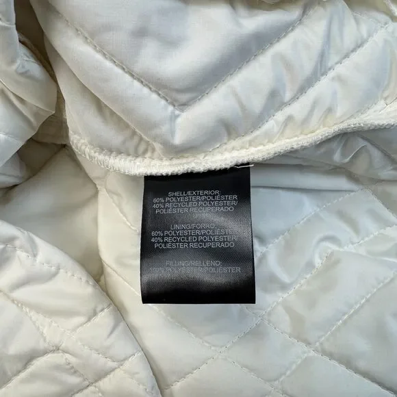 Voyager Ladies XL Cream Quilted Jacket Water Resistant Zip Lightweight NWT B2066 - Picture 5 of 6